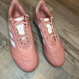 Adidas Goletto IX Soccer Cleats FG/MG Pink White UNISEX Size 6 Soccer Shoes